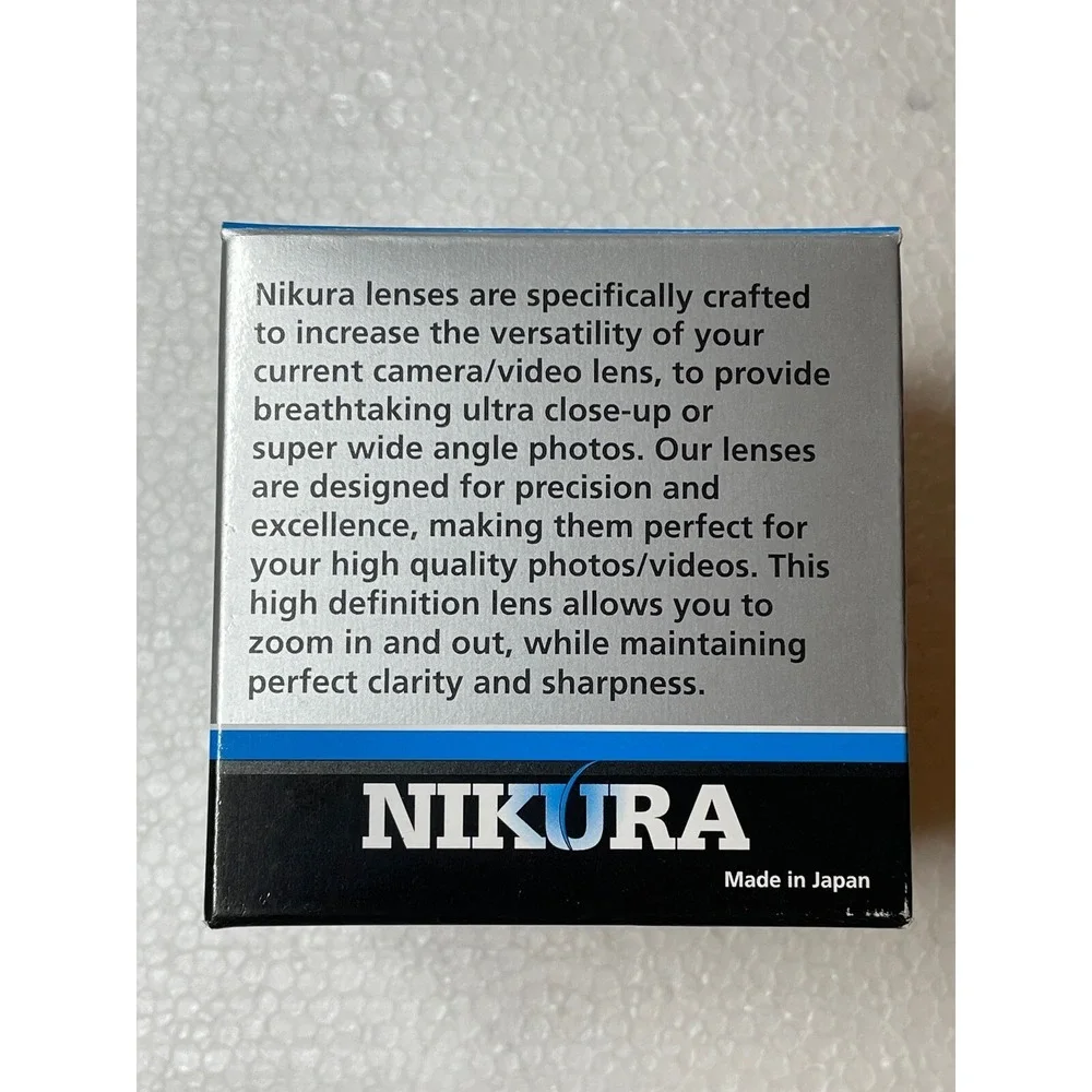 Nikura‎ Lens 58 mm mount 0.5X Wide Angle + 2.0X Telephoto For Digital Camera